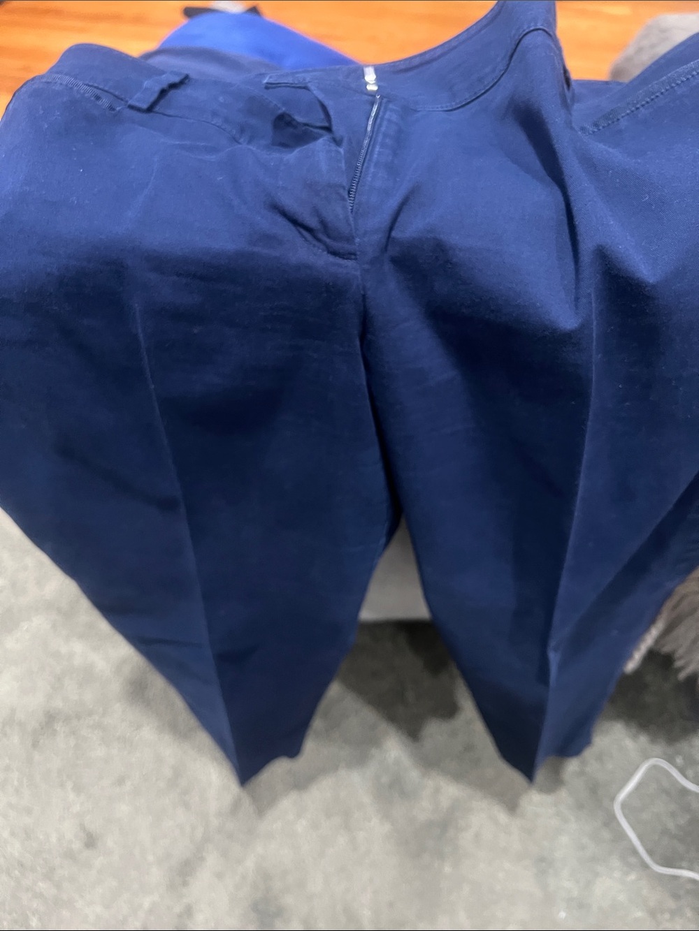 Woman’s Navy blue casual Pants - 7th avenue design studio